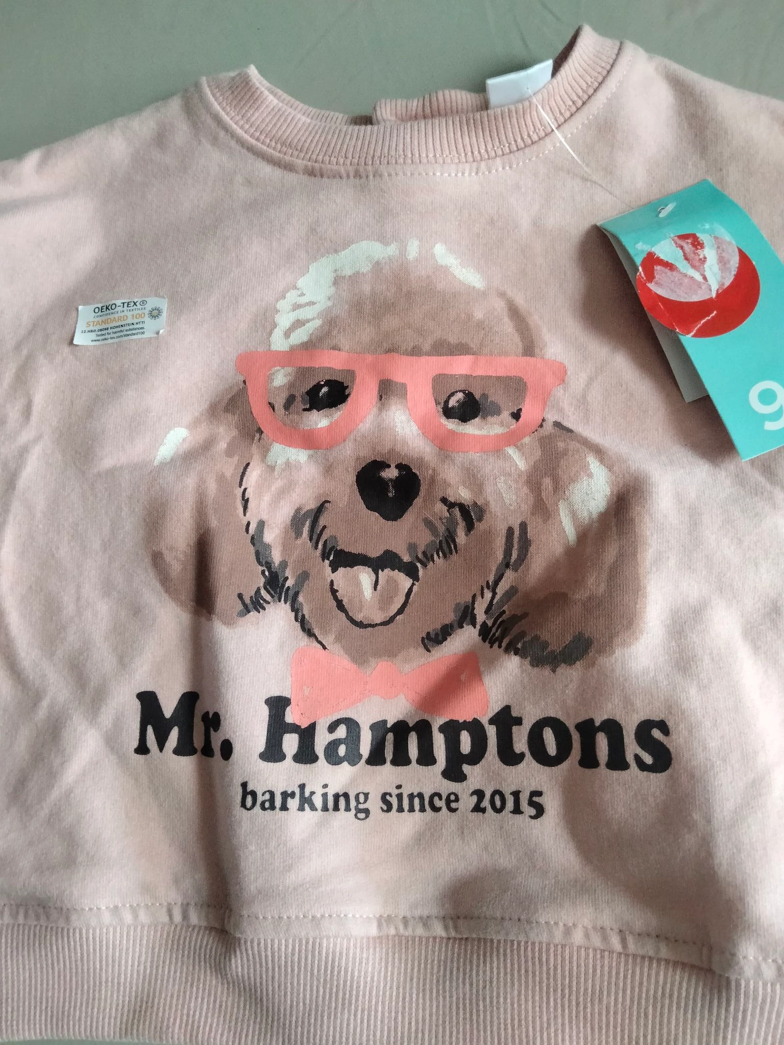 Sudadera bebé | Tex | Nuevo con etiqueta | Rosa | 6 meses – photo 2